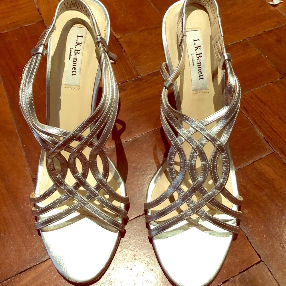 L.K.Bennett Silver Sandals